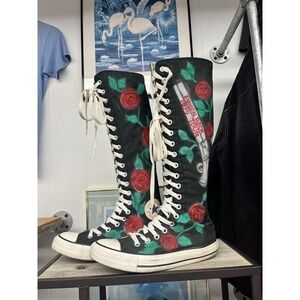 Converse 2010 Original XXHI Knee High Black Canvas Sneaker Women's 8.5 Men's 6.5